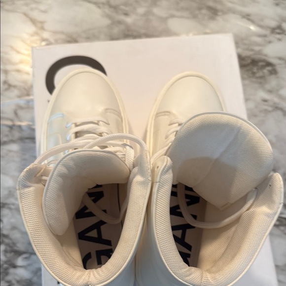 Ganni White Sneakers High-Top Sold out in stores Women’s Sz 9 or 39 Authentic - Picture 17 of 17